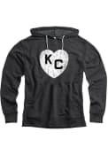 Kansas City Monarchs Rally Heart Hooded Sweatshirt - Black