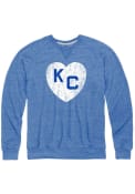 Kansas City Monarchs Rally Heart Crew Sweatshirt - Blue
