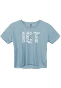 Wichita Womens Cheetah Infill T-Shirt - Light Blue