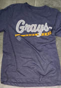 Homestead Grays Rally Script Logo Fashion T Shirt - Navy Blue