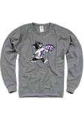 K-State Wildcats French Terry Crew Sweatshirt - Grey