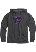 K-State Wildcats Distressed Primary Logo Hooded Sweatshirt - Grey