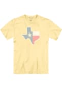 Texas Pastel Flag Fashion T Shirt - Yellow