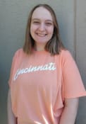 Cincinnati RH Script Fashion T Shirt - Orange