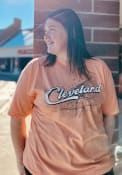 Cleveland Map Fashion T Shirt - Orange