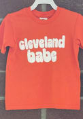Cleveland Toddler Babe T-Shirt - Orange
