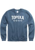 Topeka Sunflower Arch Crew Sweatshirt - Blue