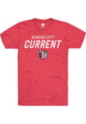 KC Current Rally Masked Wordmark Fashion T Shirt - Red