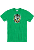 Fort Hays State Tigers Primary Team Logo T Shirt - Kelly Green