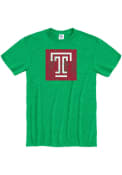 Temple Owls Arch Name T Shirt - Green