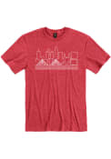 Omaha Skyline Fashion T Shirt - Red
