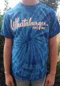 Whataburger Logo Fashion T Shirt - Blue Tie Dye