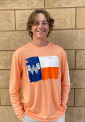 Texas Flag T Shirt - Orange