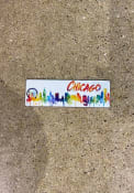 Chicago Watercolor Drip Magnet