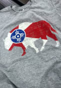Wichita Grey City Flag Buffalo Short Sleeve T Shirt