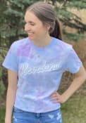 Cleveland Women's Purple Dream Tie-Dye Wordmark Unisex Short Sleeve T-Shirt