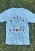 Philadelphia Rally Phila Tough Fashion T Shirt - Light Blue