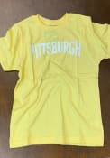 Pittsburgh Youth Rally Arch Wordmark T-Shirt - Yellow
