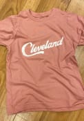Cleveland Youth Rally RH Script T-Shirt - Pink