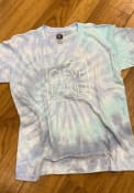 Cleveland Youth Rally CLE Square T-Shirt - Light Blue Tie Dye
