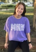 Manhattan Womens Rally Cheetah T-Shirt - Purple
