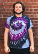 Manhattan Rally Arch Wordmark T Shirt - Purple