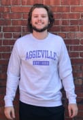 Aggieville Manhattan Rally Collegiate Wordmark Crew Sweatshirt - Grey