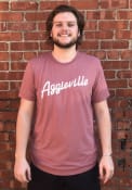Aggieville Manhattan Rally RH Script T Shirt - Mauve Pink