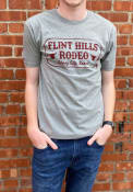 Kansas Rally Flint Hills Rodeo Fashion T Shirt - Grey