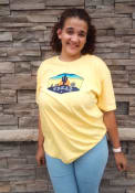 Texas Rally Tumbleweed Sunset T Shirt - Yellow