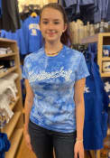 Kentucky Womens Rally Retro Script T-Shirt - Blue