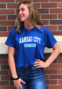 Kansas City Womens Rally EST Arch Wordmark T-Shirt - Blue