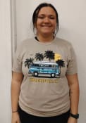 Indianapolis Rally Bus Fashion T Shirt - Tan