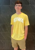 Iowa Rally Arch Wordmark T Shirt - Yellow