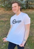 Chicago Rally Medieval Wordmark Fashion T Shirt - White