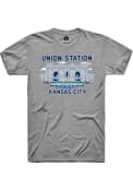 Union Station Rally Fountains Fashion T Shirt - Grey