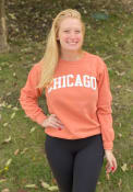 Chicago Rally Arch Wordmark Crew Sweatshirt - Orange
