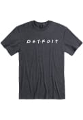 Detroit Dots Wordmark Fashion T Shirt - Grey