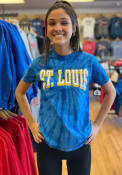 St Louis Rally Wordmark Fashion T Shirt - Blue