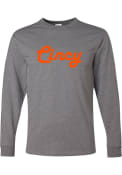 Cincinnati Oxford Grey Harlow Wordmark Long Sleeve T-Shirt