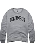 Columbus Rally Arch Wordmark Crew Sweatshirt - Grey