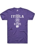 Abayomi Iyiola Purple K-State Wildcats Rally NIL Sport Icon T Shirt