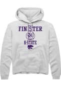 Dorian Finister Rally Mens White K-State Wildcats NIL Sport Icon Hooded Sweatshirt