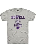 Markquis Nowell Grey K-State Wildcats Rally NIL Sport Icon T Shirt