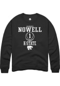 Markquis Nowell Rally Mens Black K-State Wildcats NIL Sport Icon Crew Sweatshirt