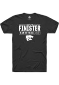 Dorian Finister Black K-State Wildcats Rally NIL Stacked Box T Shirt
