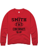 Keilan Smith Rally Mens Red Cincinnati Bearcats NIL Sport Icon Crew Sweatshirt