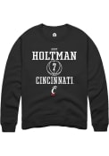 Abby Holtman Rally Mens Black Cincinnati Bearcats NIL Sport Icon Crew Sweatshirt