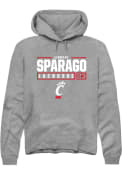 Lindsay Sparago Rally Mens Graphite Cincinnati Bearcats NIL Stacked Box Hooded Sweatshirt