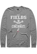 Sophie Fields Rally Mens Graphite Cincinnati Bearcats NIL Sport Icon T Shirt